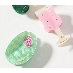 Frasier Sterling Cocktail Hair Claws, Set of 2